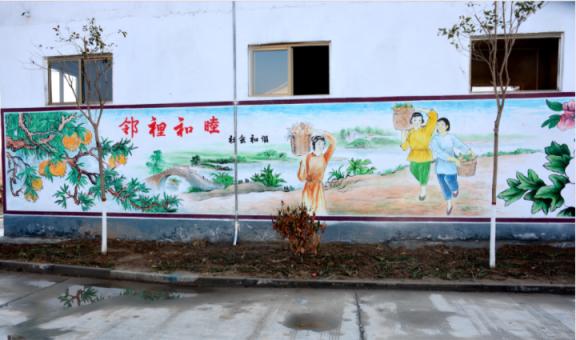 蒲城乡镇文化墙 乡风文明焕发新活力